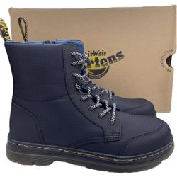 Dr MARTENS unisex Combs Cap Y black nylon canvas lace-up combat boots- New inBox