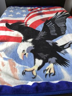 Patriotic Soft Queen Size Comforter/Blanket