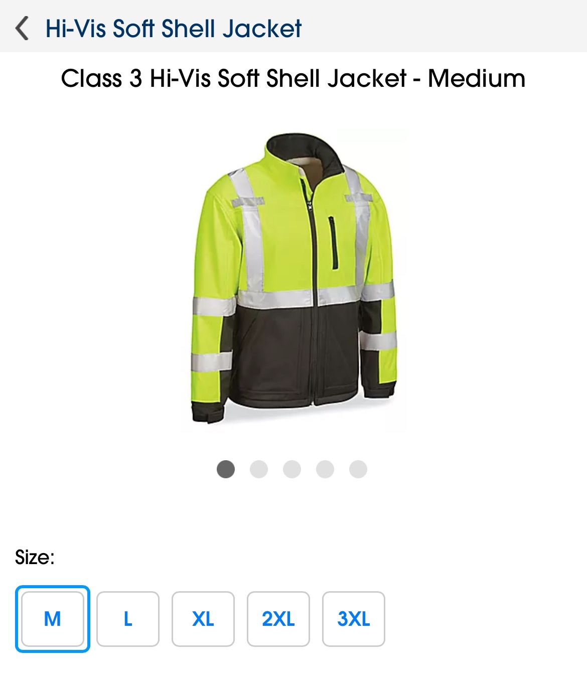 Class 3 Hi Vis Soft Shell Jacket Medium