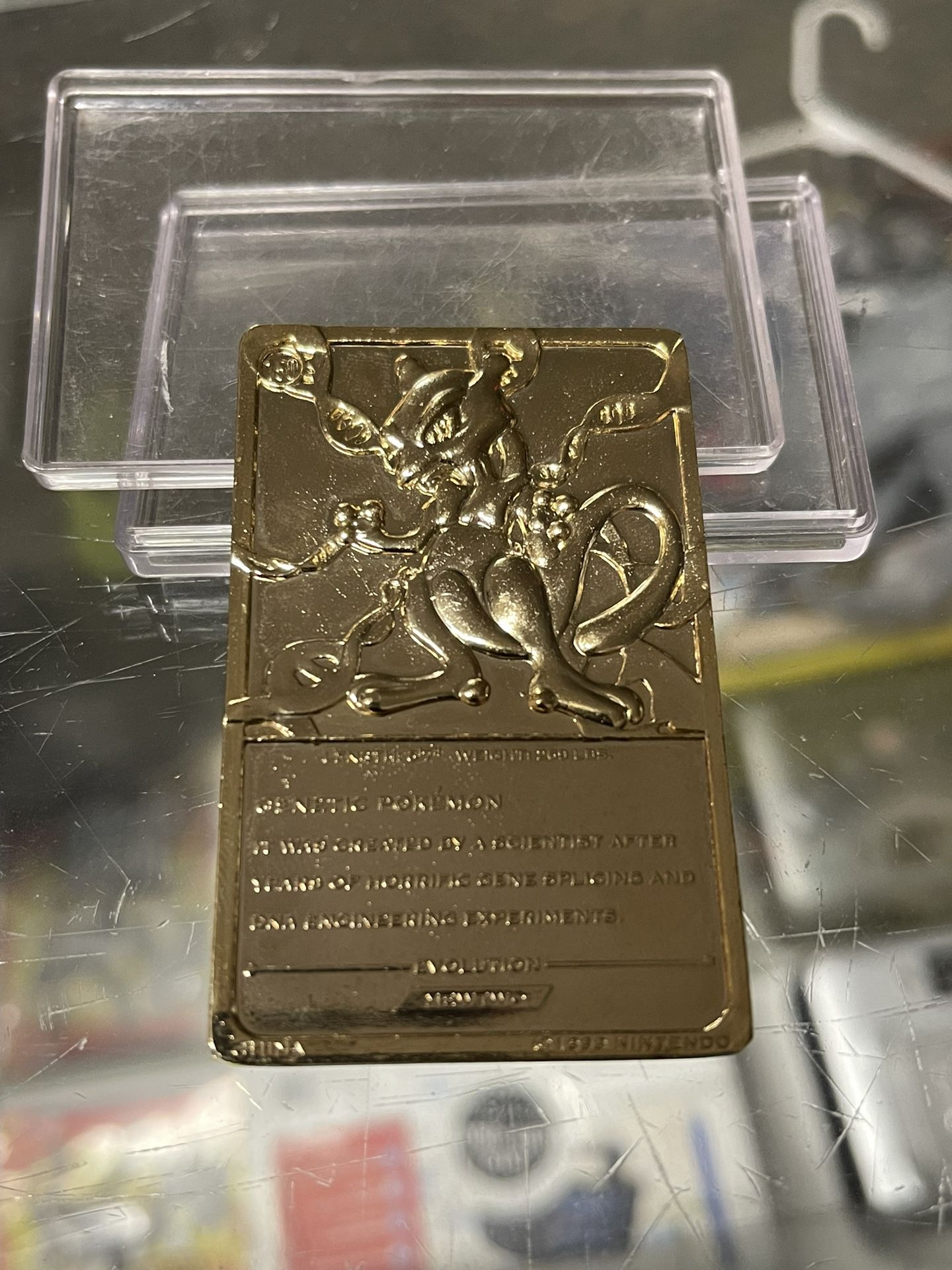 Pokmon 1999 Gold Plated Mewtwo Card for Sale in Fort Myers, FL - OfferUp
