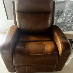 Large rocking recliner chair with usb port on the side