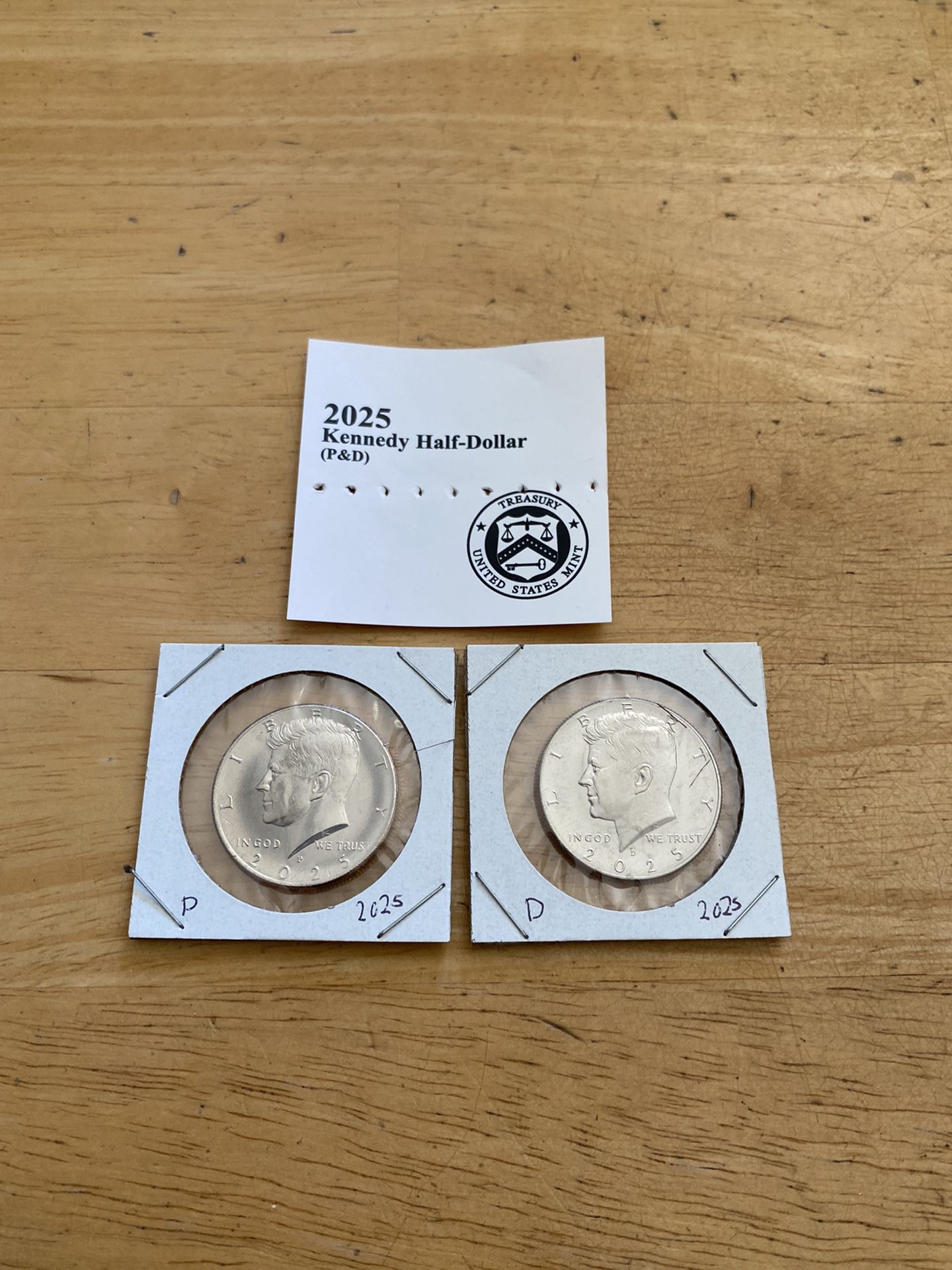 Two Kennedy Half Dollars Direct From The Mint