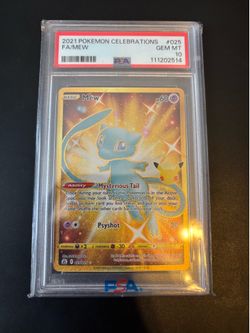 Celebrations mew PSA 10 Pokémon TCG card