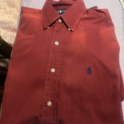 Ralph Lauren Classic Fit Long Sleeve Small Dress Shirt