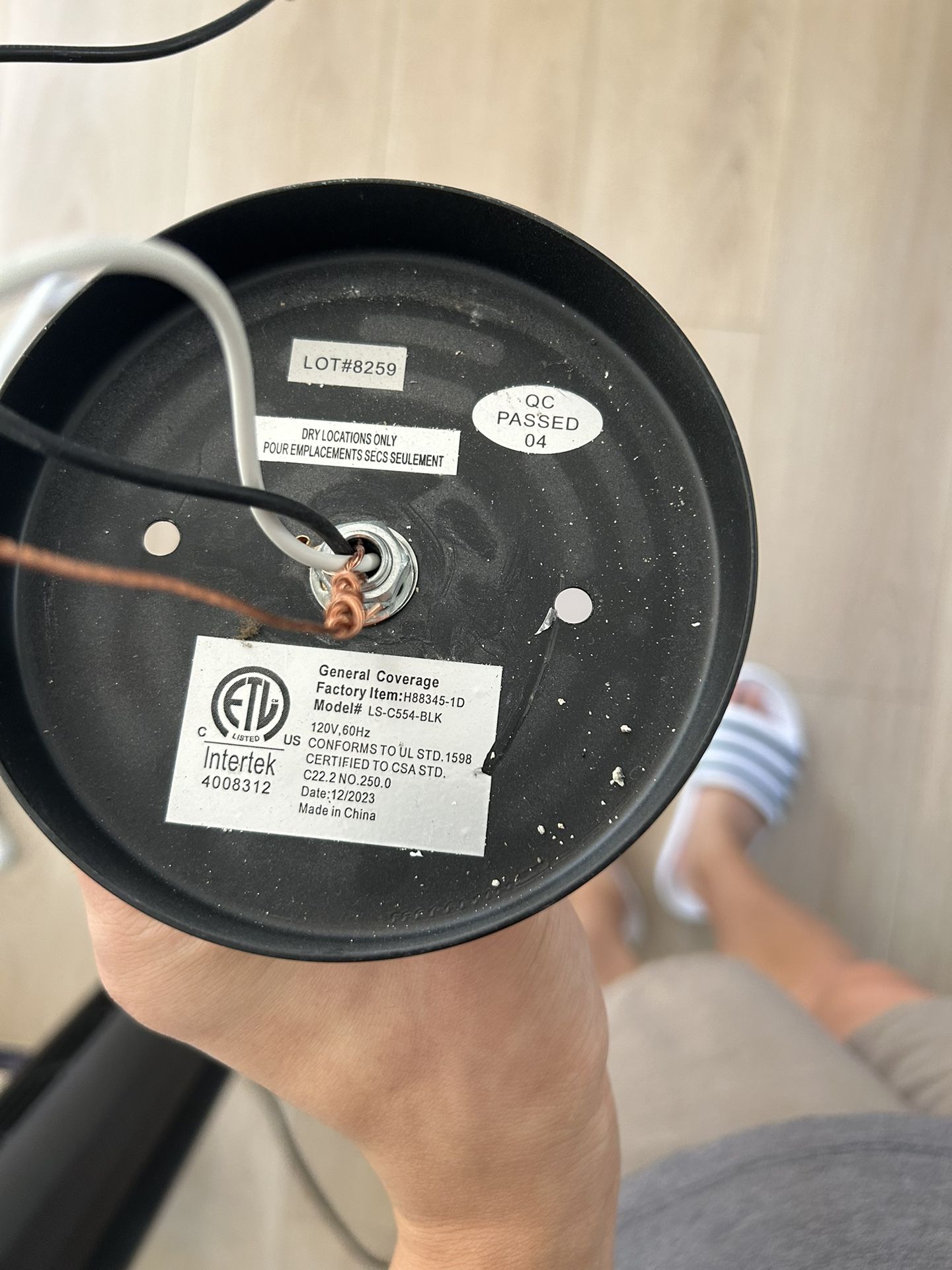 Lise 15 in. 1 Light Black Chandelier with Fabric Shade