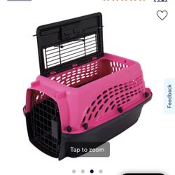 Petmate Pink 2 Door Top Load Dog Kennel