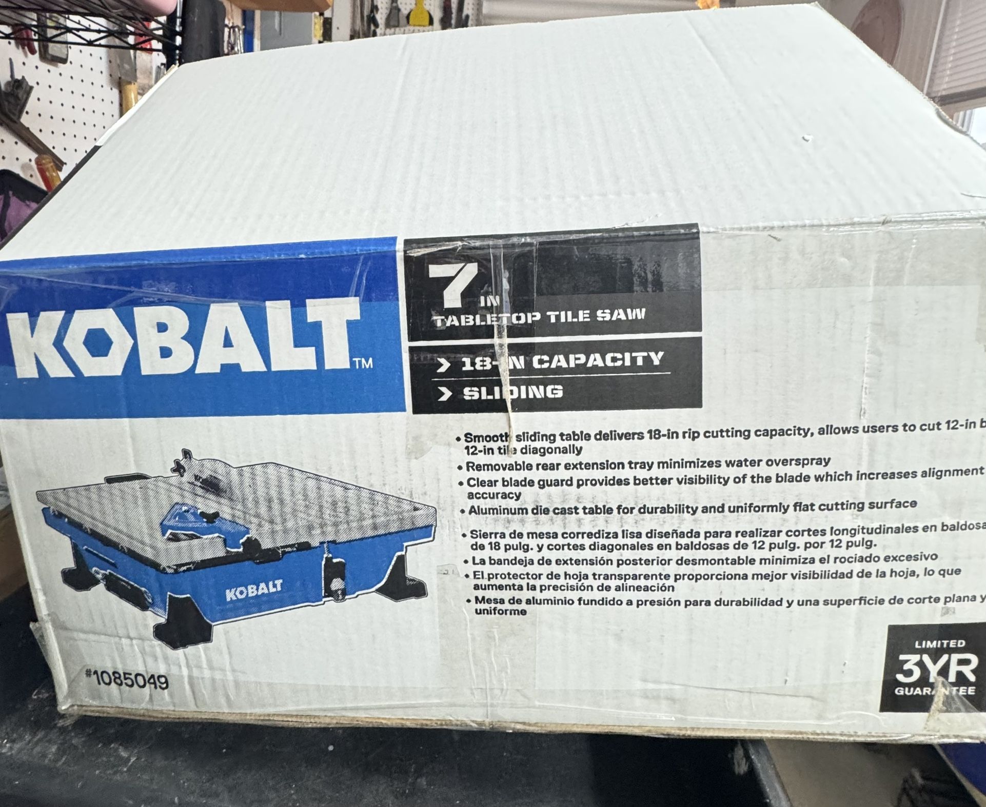 7” tabletop tile saw