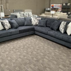 Big Comfy Black Sectional 