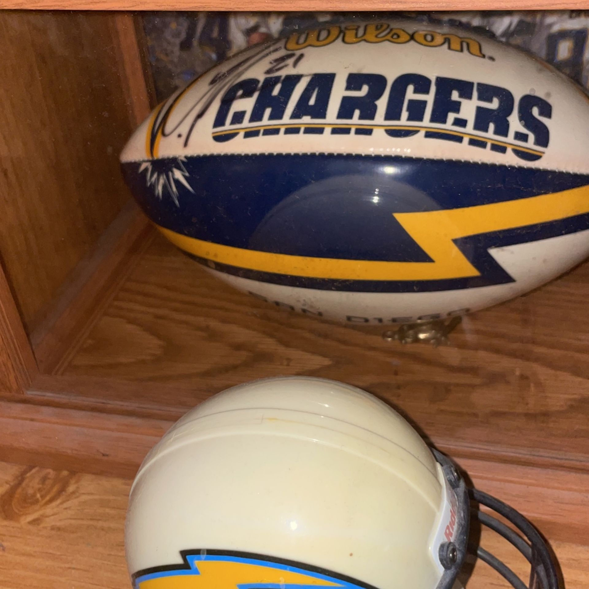 Signed Football (LT) Chargers