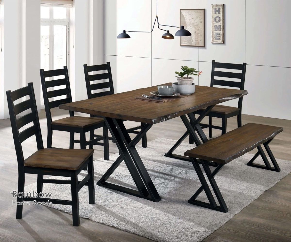 Barbary Dining Table Set (Optional Bench) 