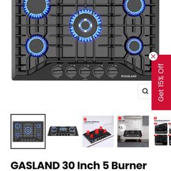 Gasland 30 inch bult in gas cooktop