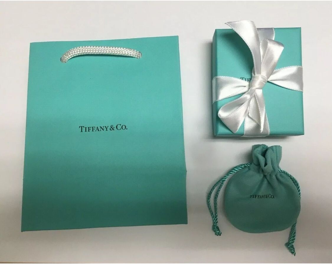 Brand New Authentic Tiffany & Co Jewelry Gift Bag Gift Box Pouch Gift Enclosure Card and Envelope