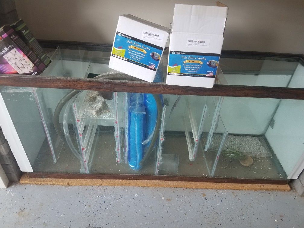 Filter or sump tank for aquarium.