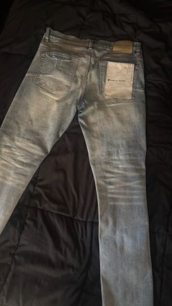 purple jeans