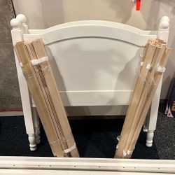 2 Simply white Pottery barn Catalina Beds
