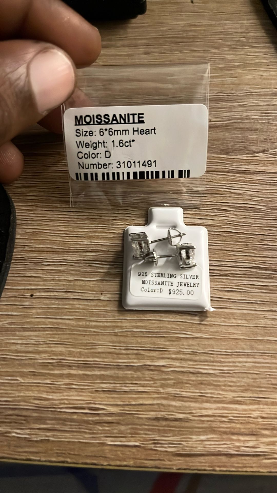 6.6 mm Heart Shaped Moissanite Diamond