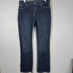 Wrangler Q-Baby Jeans Womens 11/12 x 36 Bootcut Dark Wash