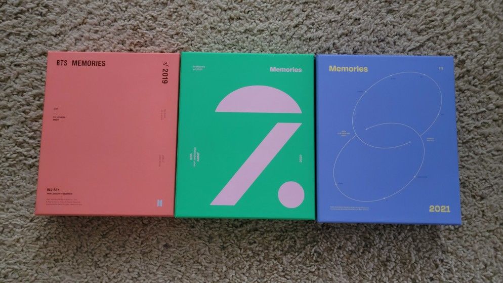 BTS Memories 2019/2020/2021 Blu Ray Box Set
