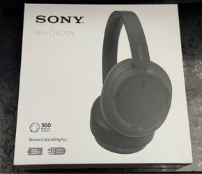 Sony WH-CH720N Wireless Noise Canceling Bluetooth Headphones Black Sealed