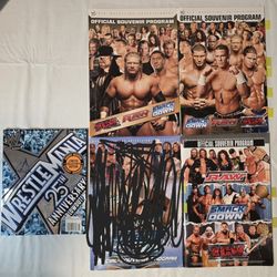 WWE/WWF Souvenir Autographed Programs