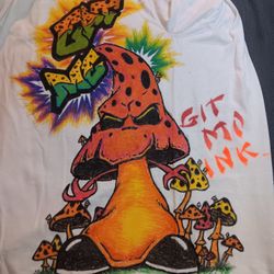 Mushroom Pattern Done By Hand Limited 1 Of A Kind No Prints Original 