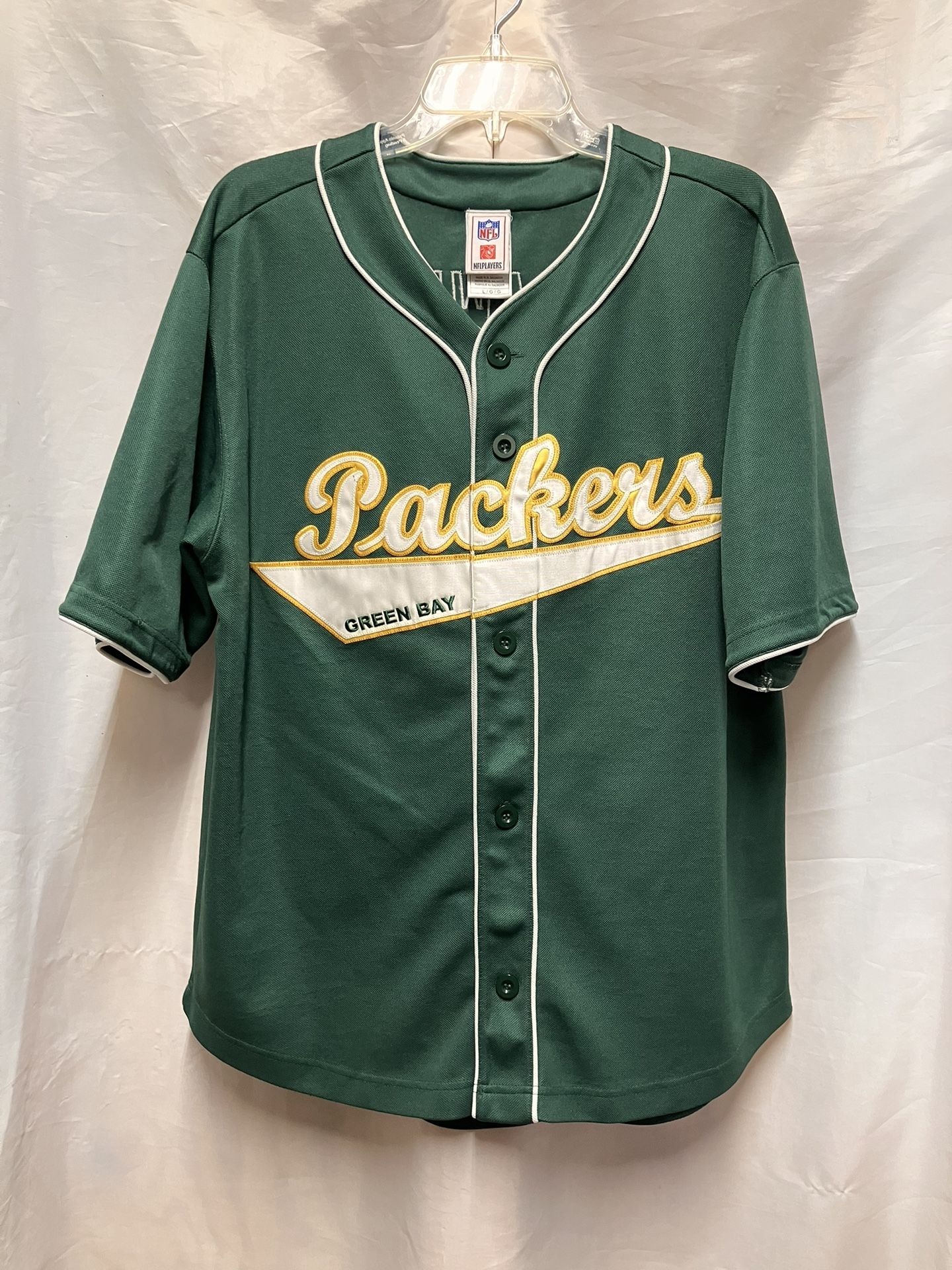 Vintage NFL Green Bay Packers #50 Hawk Embroidered Baseball Jersey