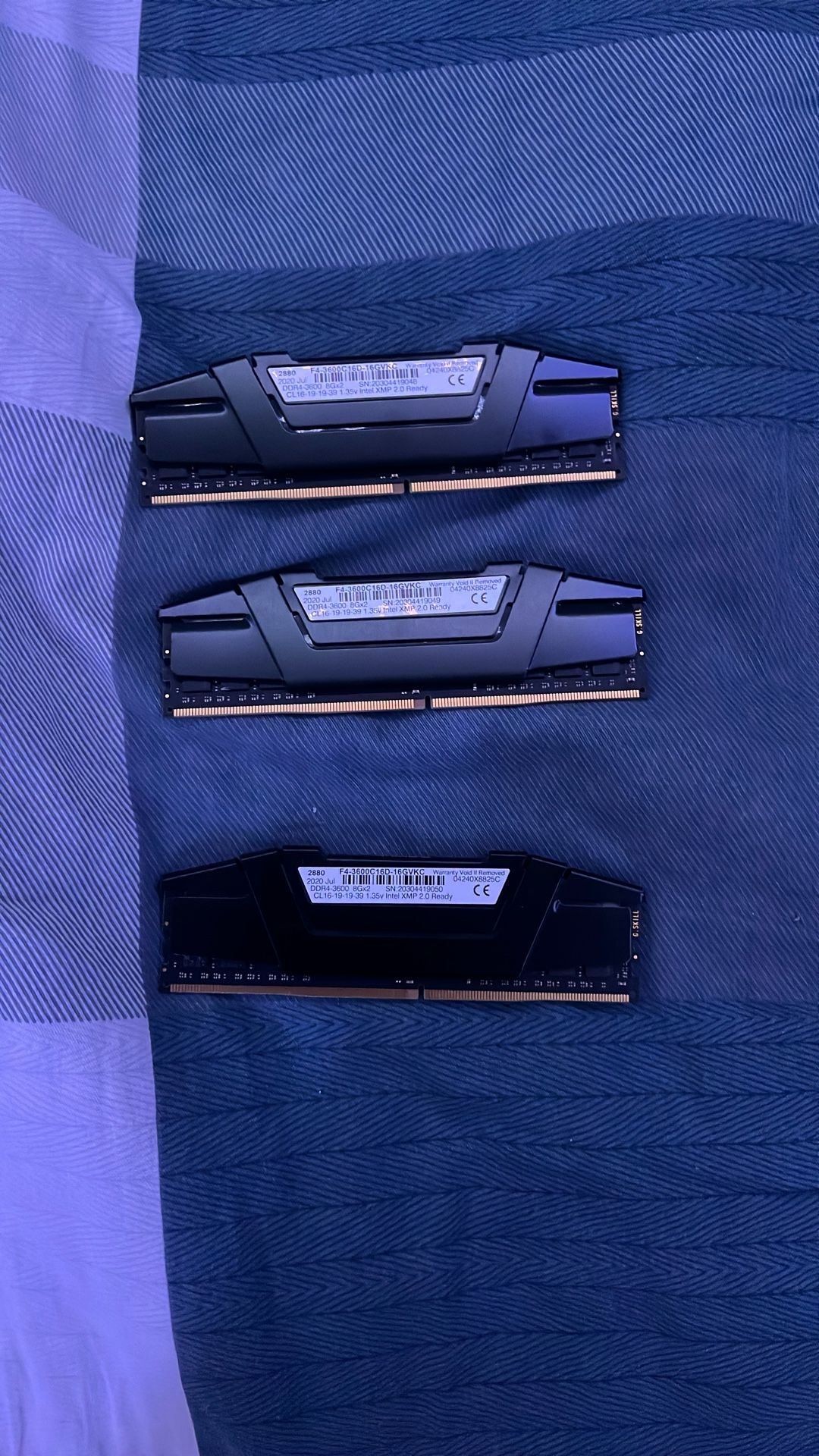 Ripjaws 3x8gb DDR4 RAM