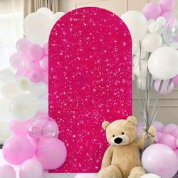 Spandex Sequin  Cover Hot Pink 7.2 FT (ONLY COVER)