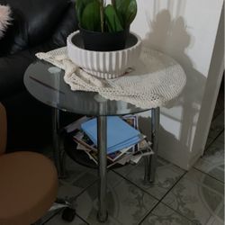 2 Glass Night Stand