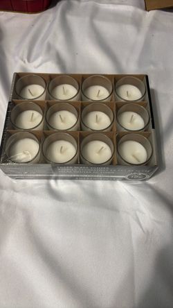 Unscented glass votives
