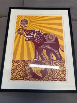 Shepard Fairey signed print