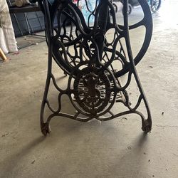 Antique Singer sewing table