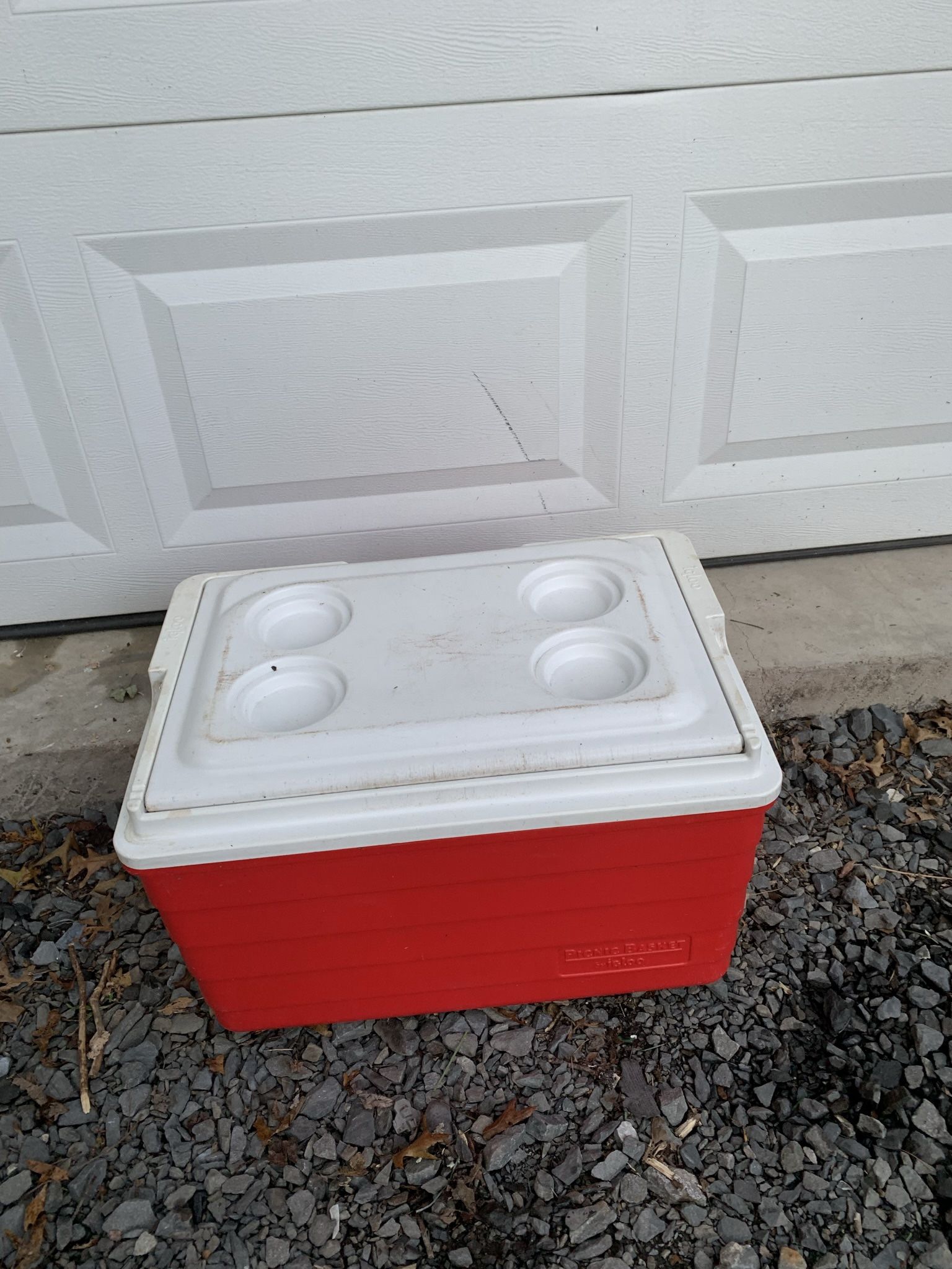 Small Red camping Food Drinks Beverage Fishing cooler