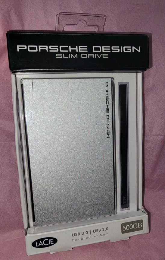 LaCie Porsche Design P'9223 Slim Drive 500GB External NEW