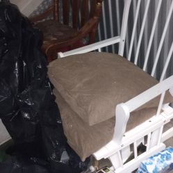 White Gliding Rocking Chair