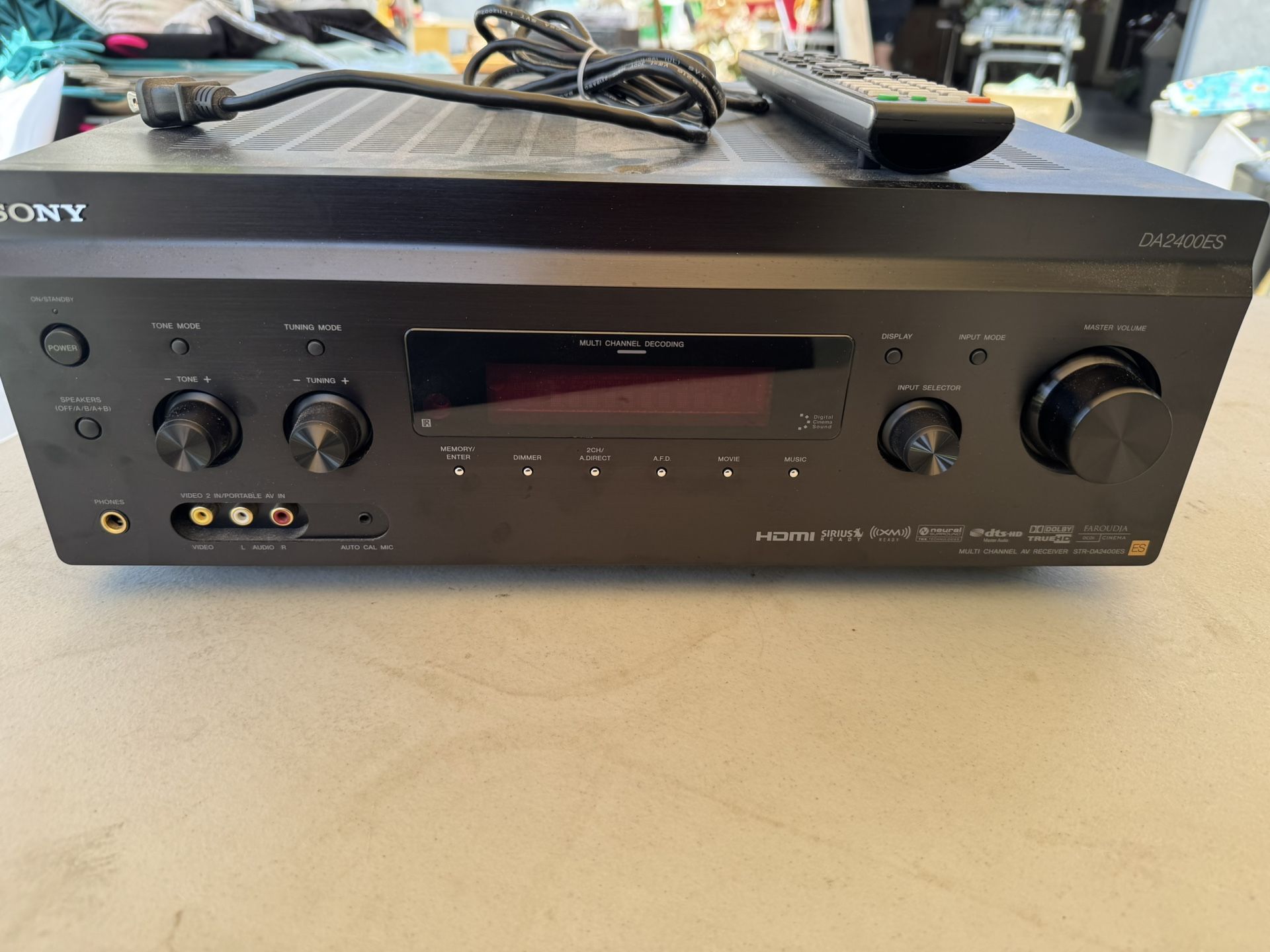 Sony ES STR-DA2400ES Home theater receiver with HDMI switching and video upconversion