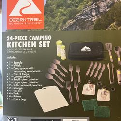 24 piece camping kitchen set