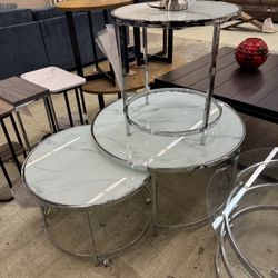 Nesting Cocktail Table (2 Pieces) & End Table (sold In Sets Only) 