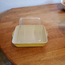 Pyrex 503-B  Yellow Refrigerator Dish 