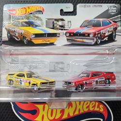 Hot Wheels Premium Car Culture 2 Pack 1972 Plymouth Cudy FC Duster Funny Car