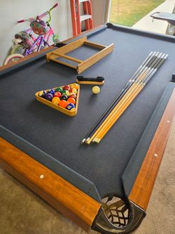 Pool Table with Full Accessory Set
