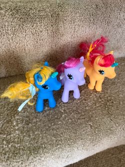 (3) Gi-Go Toys Wonder Pony Land Plastic Toy Ponies Unicorns