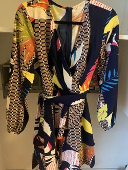 Wrap Multi Color Dress