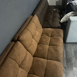2 BROWN FUTONS FOR $50