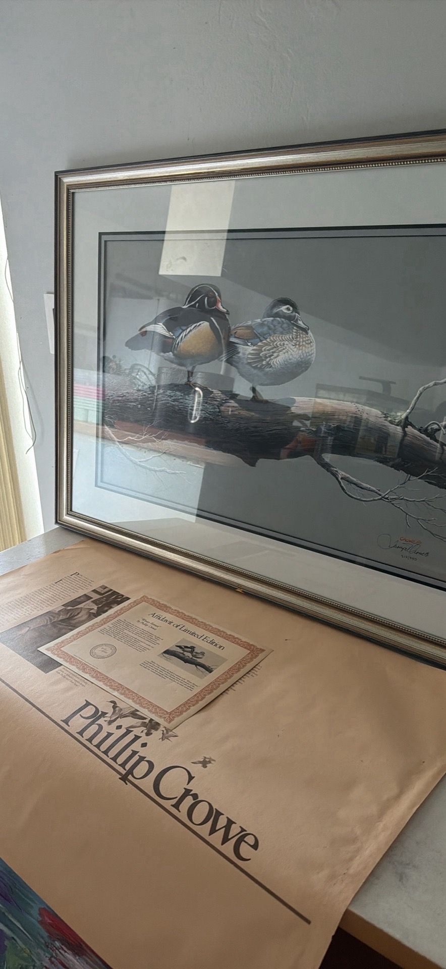 limited edition signed print by Phillip Crowe”.