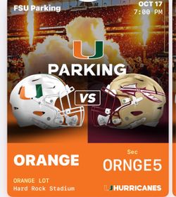 UM PARKING PASS ORANGE