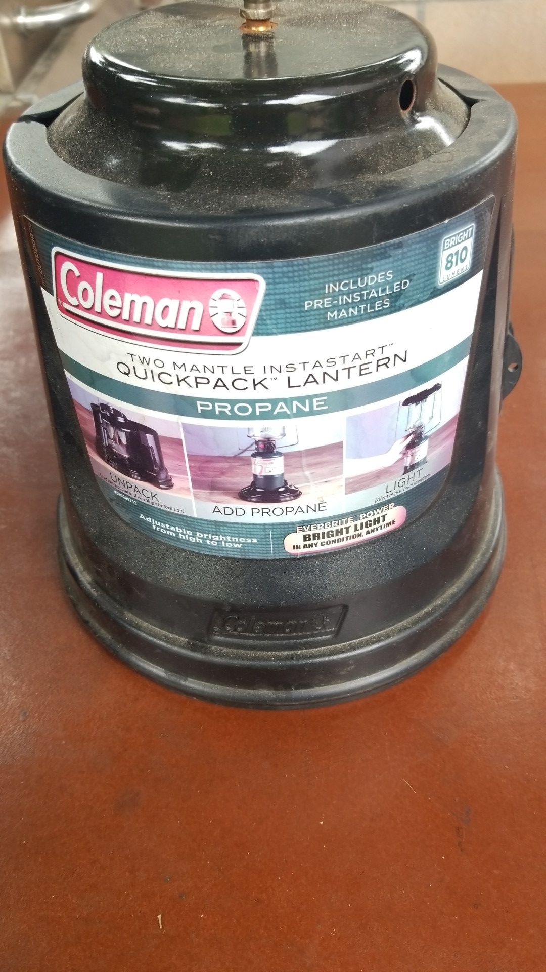 Coleman quickpack latern