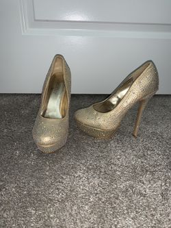 gold heels