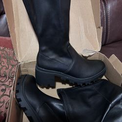 Women Black High Boots Brand New Size 8.5