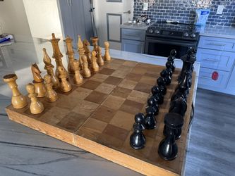 Giant Vintage Chess Set